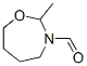 1,3-Oxazepine-3(2H)-carboxaldehyde, tetrahydro-2-methyl- (9CI) Struktur