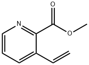 2-Pyridinecarboxylicacid,3-ethenyl-,methylester(9CI) Struktur