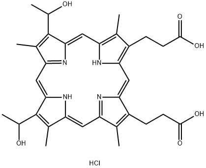 HEMATOPORPHYRIN HYDROCHLORIDE Struktur