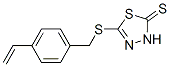 5-[[(4-Ethenylphenyl)methyl]thio]-1,3,4-thiadiazole-2(3H)-thione Struktur