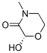 3-Morpholinone,2-hydroxy-4-methyl-,(S)-(9CI) Struktur