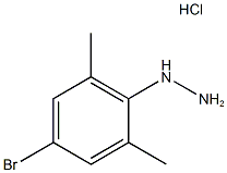 (4-bromo-2,6-dimethylphenyl)hydrazinehydrochloride Struktur