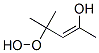 2-Penten-2-ol, 4-hydroperoxy-4-methyl-, (Z)- (9CI) Struktur