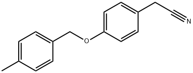 2-(4-[(4-METHYLBENZYL)OXY]PHENYL)ACETONITRILE Struktur