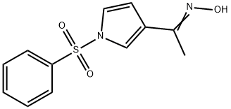 1-[1-(PHENYLSULFONYL)-1H-PYRROL-3-YL]ETHAN-1-ONE OXIME Struktur