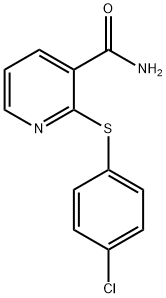 2-[(4-CHLOROPHENYL)THIO]NICOTINAMIDE Struktur