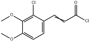 3-(2-CHLORO-3,4-DIMETHOXYPHENYL)PROP-2-ENOYL CHLORIDE Struktur