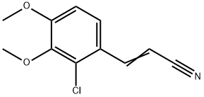 3-(2-CHLORO-3,4-DIMETHOXYPHENYL)ACRYLONITRILE Struktur