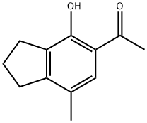 1-(4-HYDROXY-7-METHYL-INDAN-5-YL)-ETHANONE Struktur