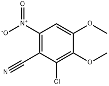 2-CHLORO-3,4-DIMETHOXY-6-NITROBENZONITRILE Struktur