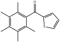 (2,3,4,5,6-PENTAMETHYLPHENYL)(2-THIENYL)METHANONE Struktur