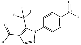 1-(4-NITROPHENYL)-5-(TRIFLUOROMETHYL)PYRAZOLE-4-CARBONYL CHLORIDE price.