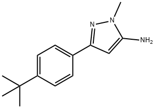 5-AMINO-3-(4-TERT-BUTYLPHENYL)-1-METHYLPYRAZOLE Struktur