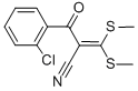 2-(2-CHLOROBENZOYL)-3,3-DI(METHYLTHIO)ACRYLONITRILE Struktur