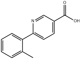 6-(2-Methylphenyl)-nicotinic acid Struktur