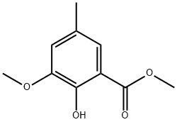 Methyl 2-hydroxy-3-Methoxy-5-Methylbenzoate Struktur