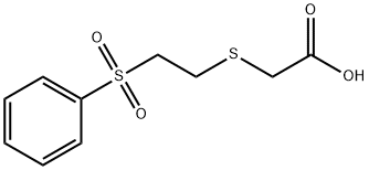 2-([2-(PHENYLSULFONYL)ETHYL]THIO)ACETIC ACID Struktur