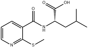 N-[2-(METHYLTHIO)NICOTINOYL]-L-LEUCINE Struktur