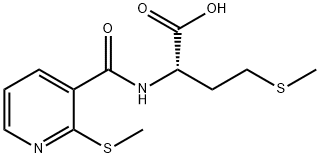 4-(METHYLTHIO)-2-(([2-(METHYLTHIO)-3-PYRIDYL]CARBONYL)AMINO)BUTANOIC ACID Struktur