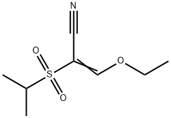 3-ETHOXY-2-(ISOPROPYLSULFONYL)ACRYLONITRILE Struktur