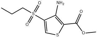 METHYL 3-AMINO-4-(N-PROPYLSULFONYL)THIOPHENE-2-CARBOXYLATE Struktur