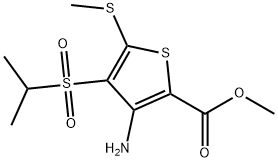 METHYL 3-AMINO-4-(ISOPROPYLSULFONYL)-5-(METHYLTHIO)THIOPHENE-2-CARBOXYLATE price.