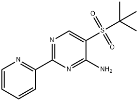 5-(TERT-BUTYLSULFONYL)-2-(2-PYRIDYL)PYRIMIDIN-4-AMINE