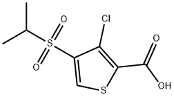 3-CHLORO-4-(ISOPROPYLSULFONYL)THIOPHENE-2-CARBOXYLIC ACID Struktur