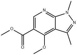 METHYL 4-METHOXY-1,3-DIMETHYL-1H-PYRAZOLO[3,4-B]PYRIDINE-5-CARBOXYLATE Struktur