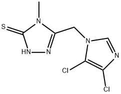 5-[(4,5-DICHLOROIMIDAZOL-1-YL)METHYL]-4-METHYL-1,2,4-TRIZOLE-3-THIOL price.