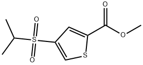 METHYL 4-(ISOPROPYLSULFONYL)THIOPHENE-2-CARBOXYLATE Struktur