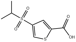 4-(isopropylsulfonyl)thiophene-2-carboxylic acid Struktur