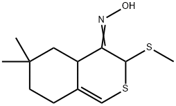 6,6-DIMETHYL-3-(METHYLTHIO)-4,5,6,7-TETRAHYDROBENZO[C]THIOPHEN-4-ONE OXIME Struktur