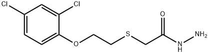 (2-(2,4-DICHLOROPHENOXY)ETHYL)THIOACETIC ACID HYDRAZIDE Struktur