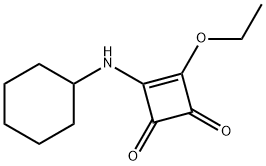 3-(CYCLOHEXYLAMINO)-4-ETHOXYCYCLOBUT-3-ENE-1,2-DIONE Struktur