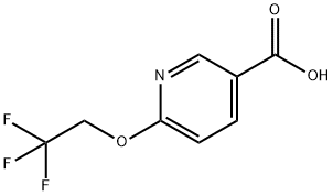 6-(2,2,2-TRIFLUOROETHOXY)NICOTINIC ACID Structure