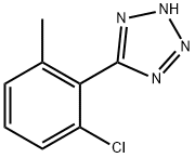 5-(2-chloro-6-methylphenyl)-2H-1,2,3,4-tetraazole Struktur