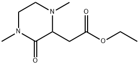 ETHYL 2-(1,4-DIMETHYL-3-OXO-2-PIPERAZINYL)ACETATE Struktur