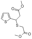 METHYL 3-[(2-METHOXY-2-OXOETHYL)THIO]-3-(2-THIENYL)PROPANOATE Struktur