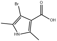 4-Bromo-2,5-dimethylpyrrole-3-carboxylic acid Struktur