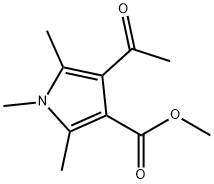 METHYL 4-ACETYL-1,2,5-TRIMETHYL-1H-PYRROLE-3-CARBOXYLATE Struktur