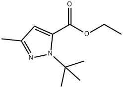 1-(TERT-BUTYL)-3-METHYL-1H-PYRAZOLE-5-CARBOXYLIC ACID ETHYL ESTER Struktur