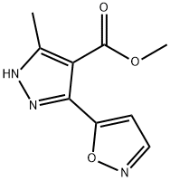 METHYL 5-ISOXAZOL-5-YL-3-METHYL-1H-PYRAZOLE-4-CARBOXYLATE Struktur