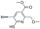 METHYL 3-CYANO-2-MERCAPTO-6-(METHOXYMETHYL)PYRIDINE-5-CARBOXYLATE Struktur