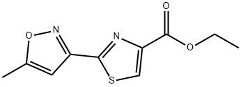 ETHYL 2-(5-METHYLISOXAZOL-3-YL)-1,3-THIAZOLE-4-CARBOXYLATE, 97 Struktur