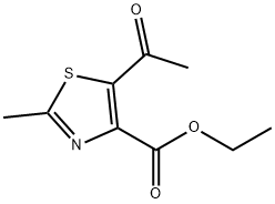 5-Acetyl-2-methyl-4-thiazolecarboxylic acid ethyl ester Struktur