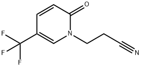 1-(2-CYANOETHYL)-5-(TRIFLUOROMETHYL)-2(1H)-PYRIDONE Struktur