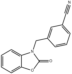 3-[(2-OXO-2,3-DIHYDRO-1,3-BENZOXAZOL-3-YL)METHYL]BENZONITRILE Struktur