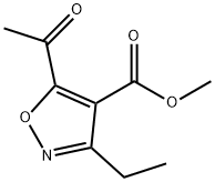 METHYL 5-ACETYL-3-ETHYLISOXAZOLE-4-CARBOXYLATE Struktur