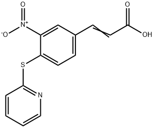 3-[3-NITRO-4-(2-PYRIDYLTHIO)PHENYL]ACRYLIC ACID Struktur